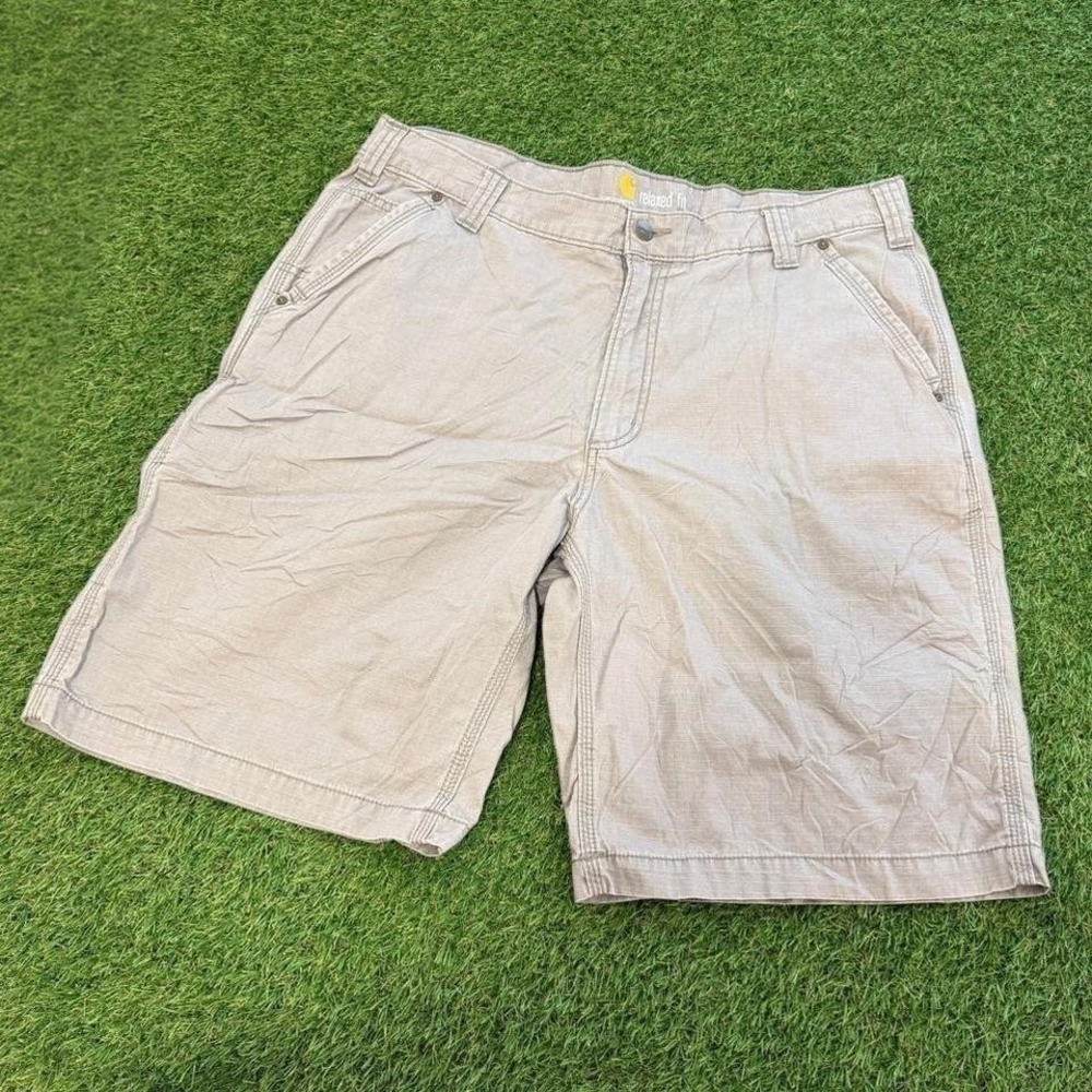 Carhartt grey cargo shorts 38
